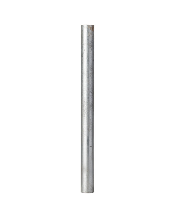 Silver R-1007-04 steel pipe security bollard