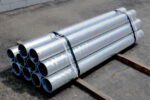 Bundle of R-1007-06 steel pipe security bollards