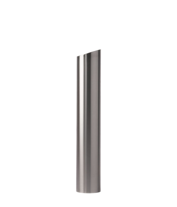 R-7302 slant-top stainless steel bollard cover