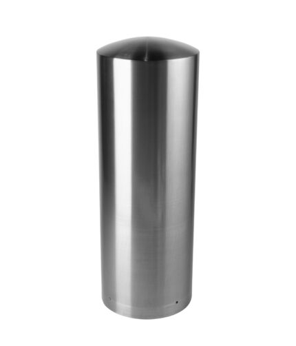 R-7317 dome-top stainless steel bollard cover