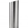 R-7318 stainless steel bollard cover with slant-top design