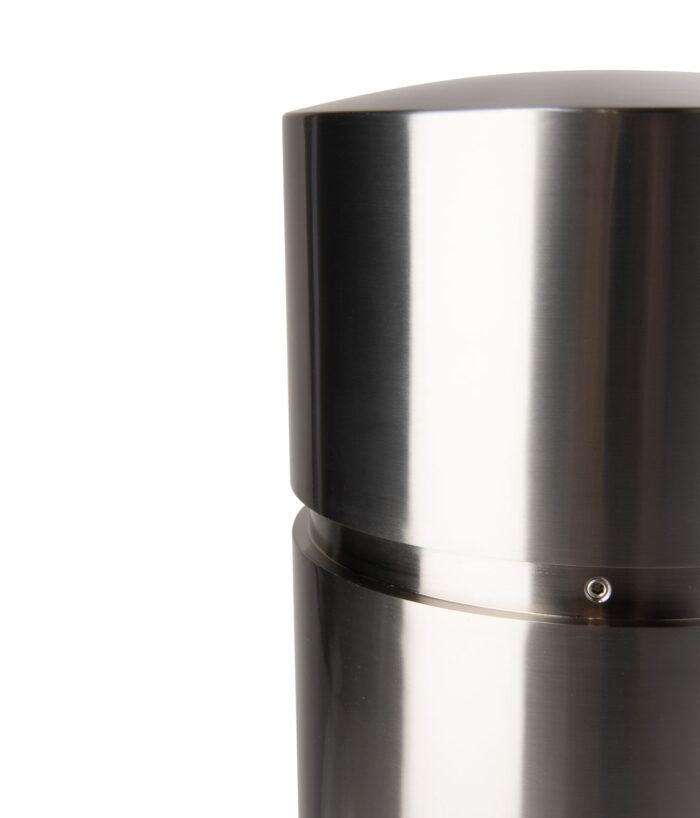 R-7341 bollard cover in stainless steel top section