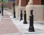 R-7593 decorative bollards along sidewalk