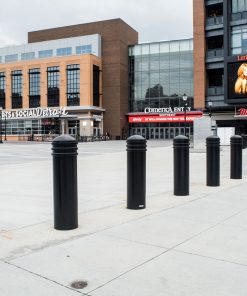 R-7743 decorative bollards in front of plaza