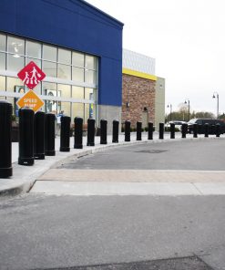 R-7744 decorative bollards in front of Best Buy