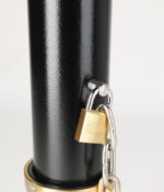 R-7904-RSA bike bollard with removable mount with securing chain
