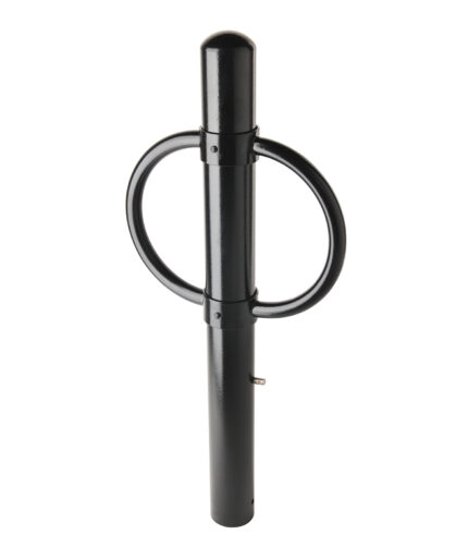 R-7906 post and ring bike bollard with removable mount