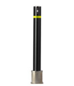 R-8464-RA powder coating removable bollard with yellow reflector strip