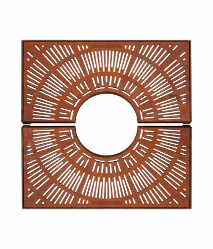 The R-8871 Solana Tree Grate with a white background