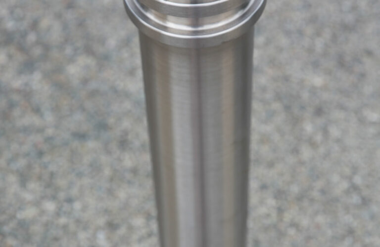 R-8901 stainless steel bollard closeup