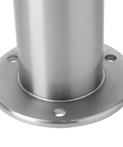 R-8903 stainless steel bike bollard with flanged surface mount