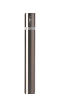 Lockable, removable stainless post with reflective tape