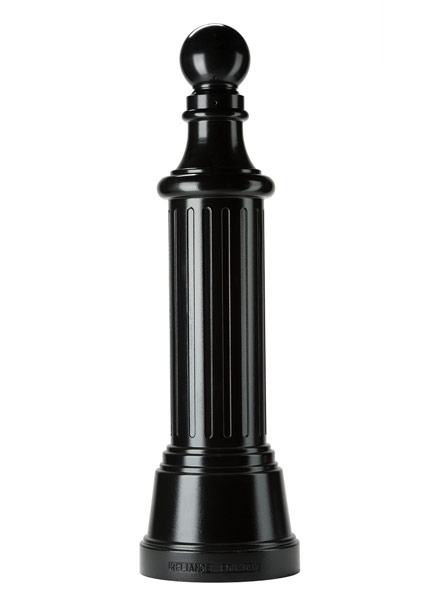Knob cap cannon bollard with doric fluting and classic base