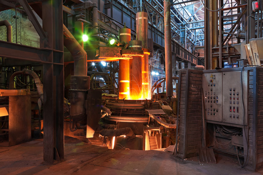 Steel casting production using electric arc furnace