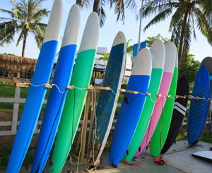 Surfboards with polyurethane components