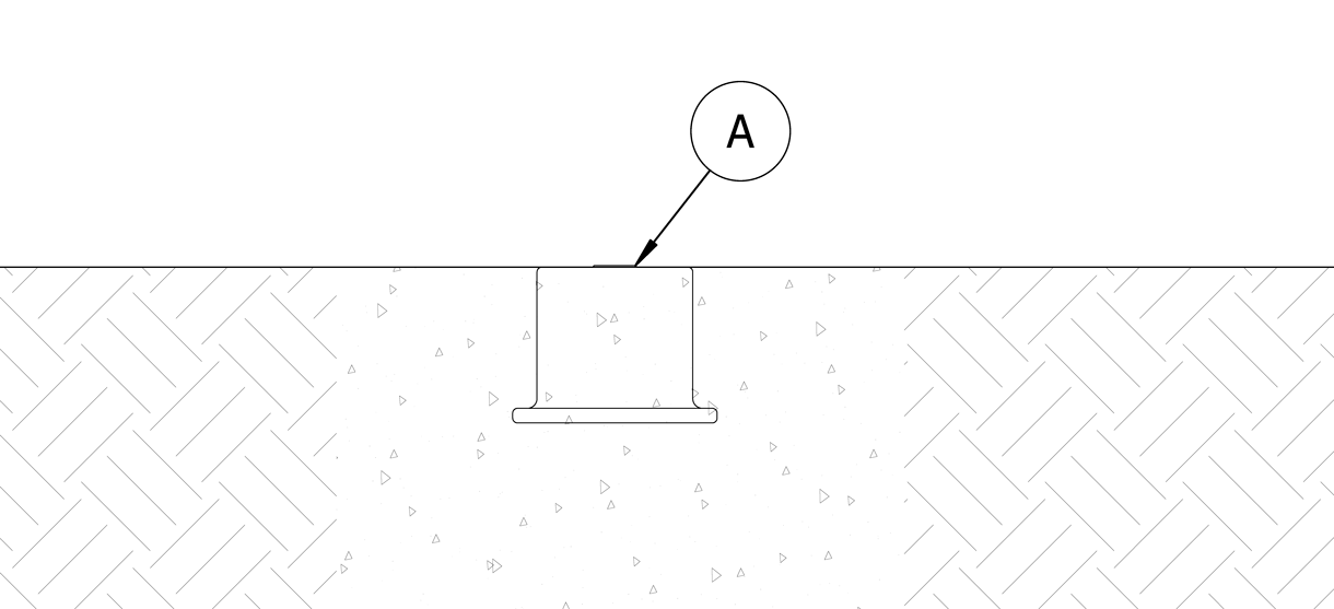 Diagram showing concrete being poured into site
